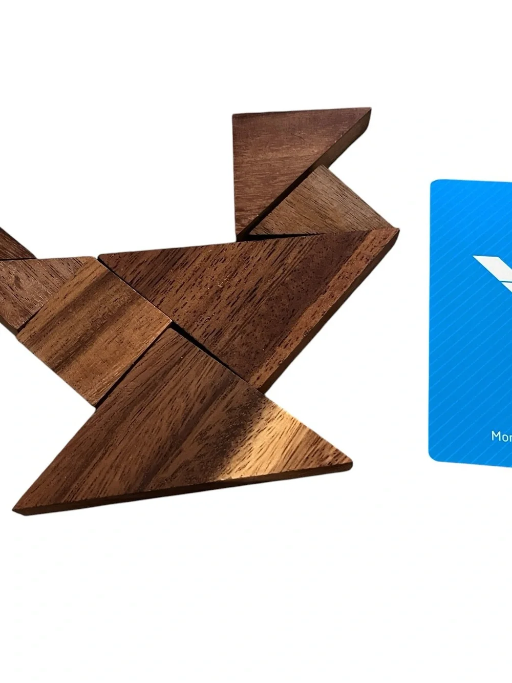 Monkey Pod Games Wooden Tangram Puzzle Set with Storage Box & 50 Challenge Cards